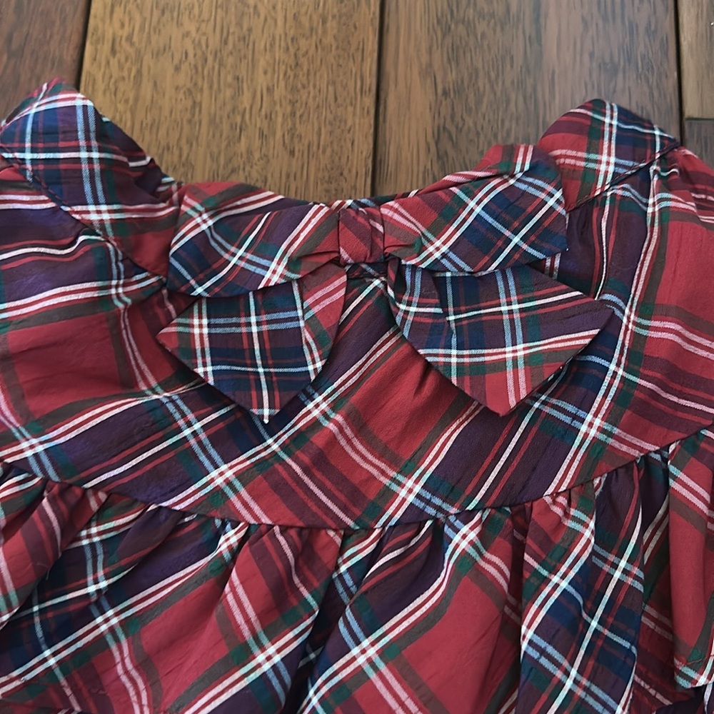 Gymboree Red Plaid Ruffle Mini Skirt - Picture 3 of 7